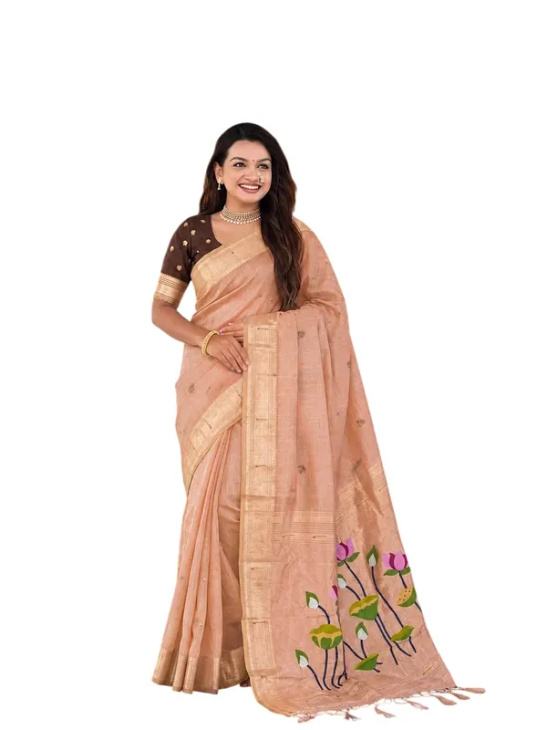 Cotton_Saree_With_Blouse_Piece