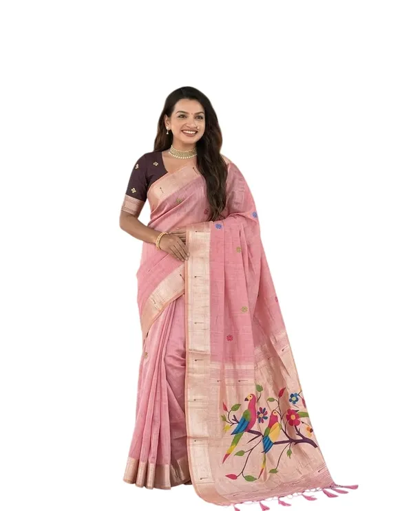 Women_Cotton_Silk_Saree_With_Unstitched_Blouse_Piece