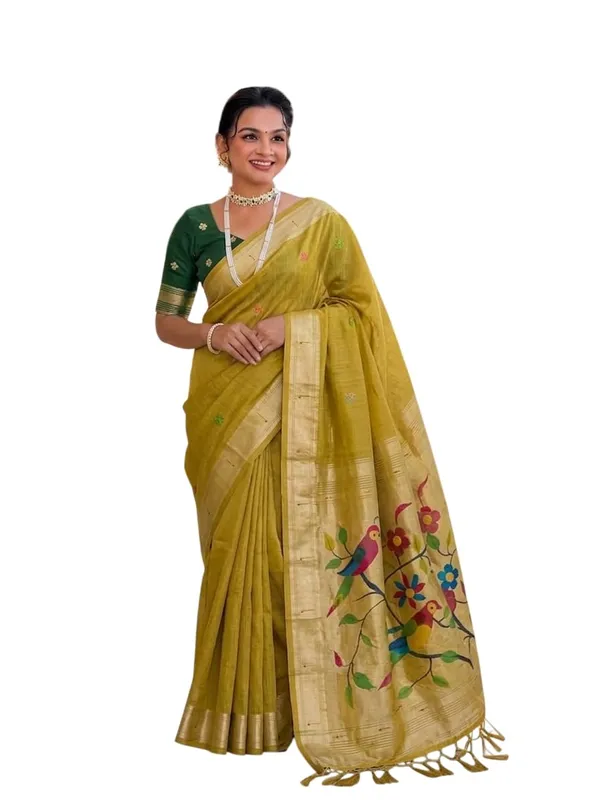 Women_Cotton_Silk_Saree_With_Unstitched_Blouse_Piece