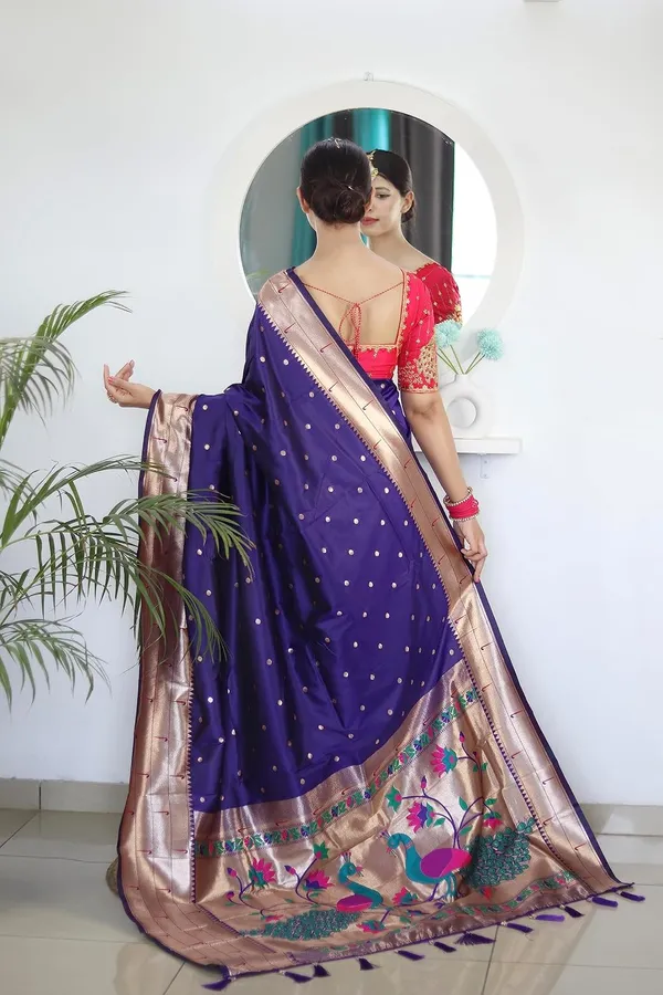 Paithani_Silk_Saree_With_Unstitched_Blouse_Piece
