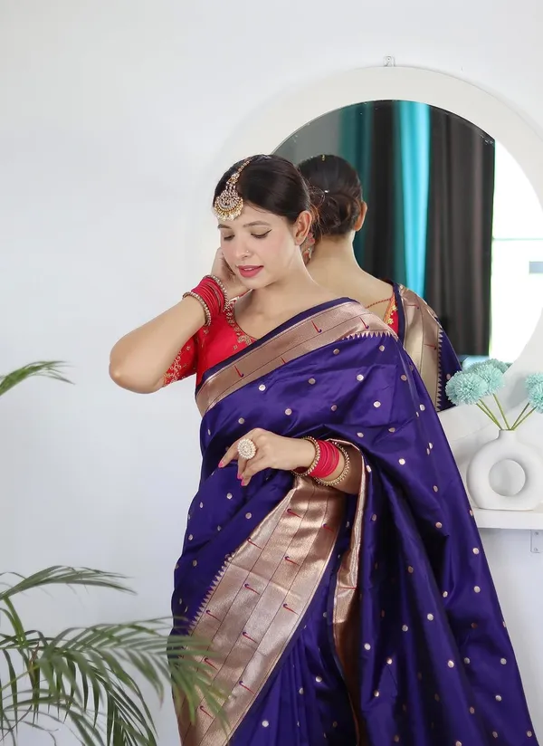 Paithani_Silk_Saree_With_Unstitched_Blouse_Piece