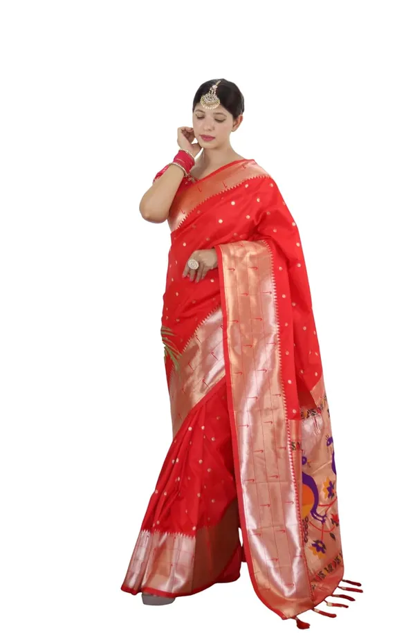 Paithani_Silk_Saree_With_Unstitched_Blouse