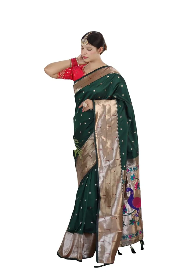 Women_Paithani_Silk_Saree_With_Unstitched_Blouse_Piece