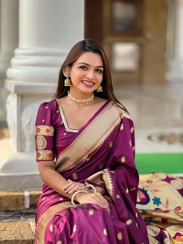 Paithani_Silk_Saree_With_Blouse_Piece