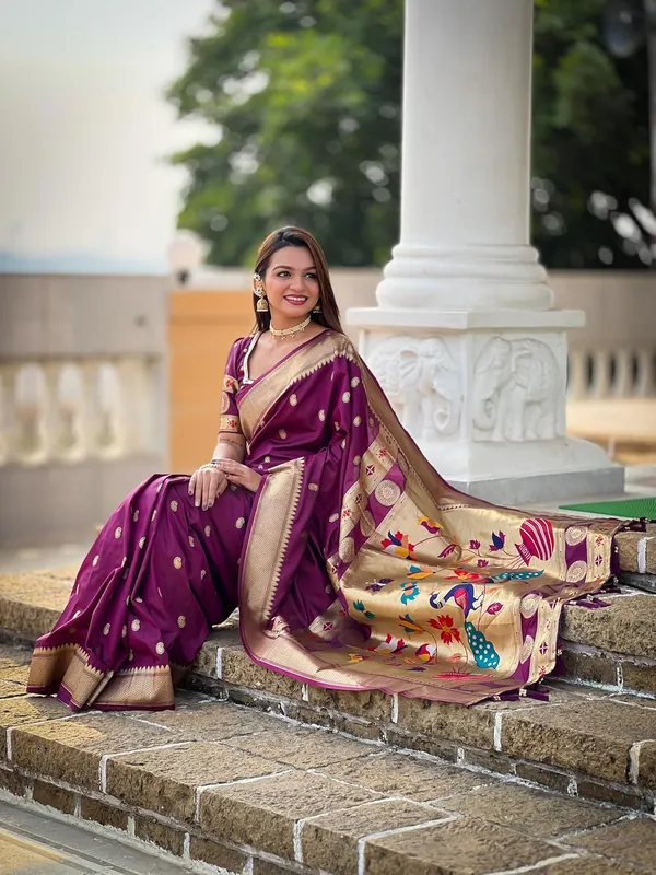 Paithani_Silk_Saree_With_Blouse_Piece