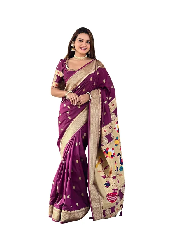 Paithani_Silk_Saree_With_Blouse_Piece