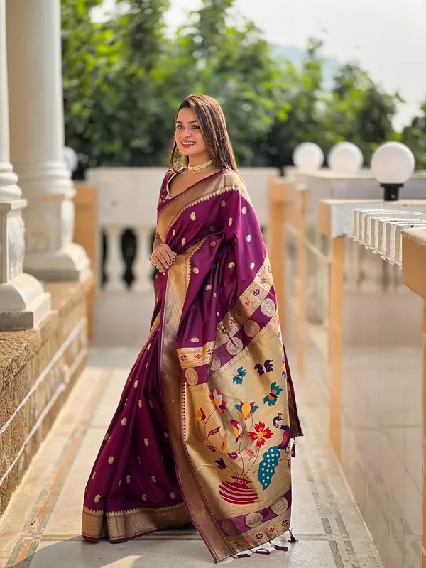 Paithani_Silk_Saree_With_Blouse_Piece