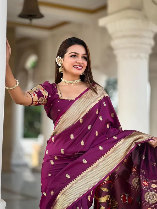 Paithani_Silk_Saree_With_Blouse_Piece