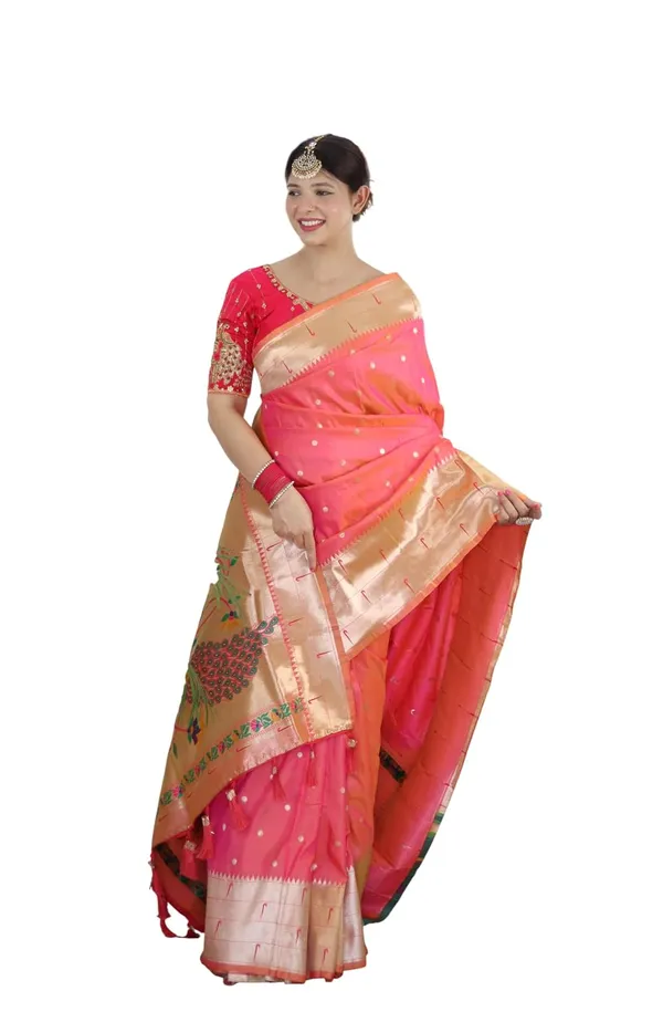 Paithani_Silk_Saree_With_Unstitched_Blouse_Piece