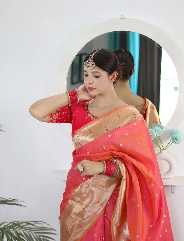 Paithani_Silk_Saree_With_Unstitched_Blouse_Piece