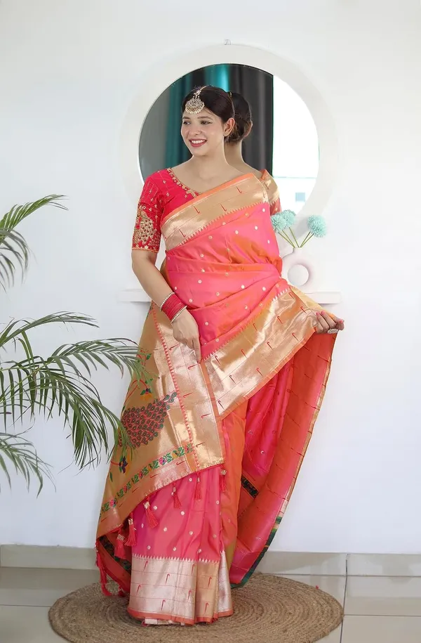 Paithani_Silk_Saree_With_Unstitched_Blouse_Piece
