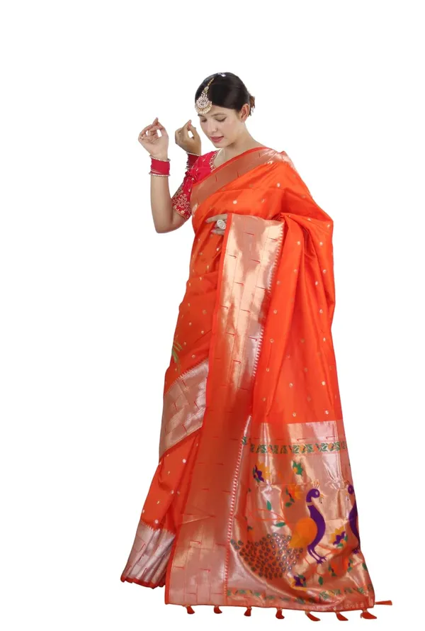 Paithani_Silk_Saree_With_Unstitched_Blouse_Piece