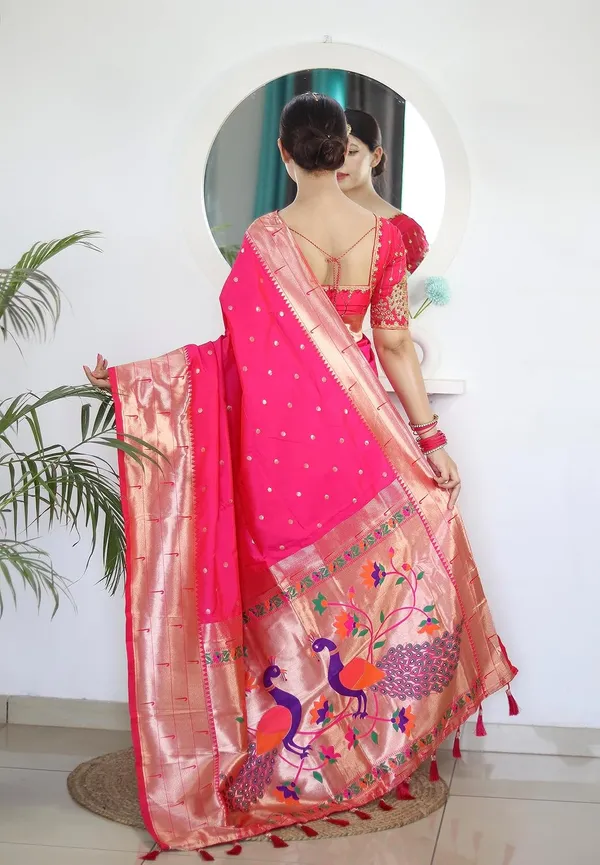 Paithani_Silk_Saree_With_Unstitched_Blouse_Piece
