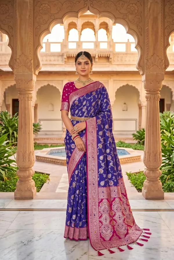 Banarasi_Silk_Saree_With_Blouse_Piece