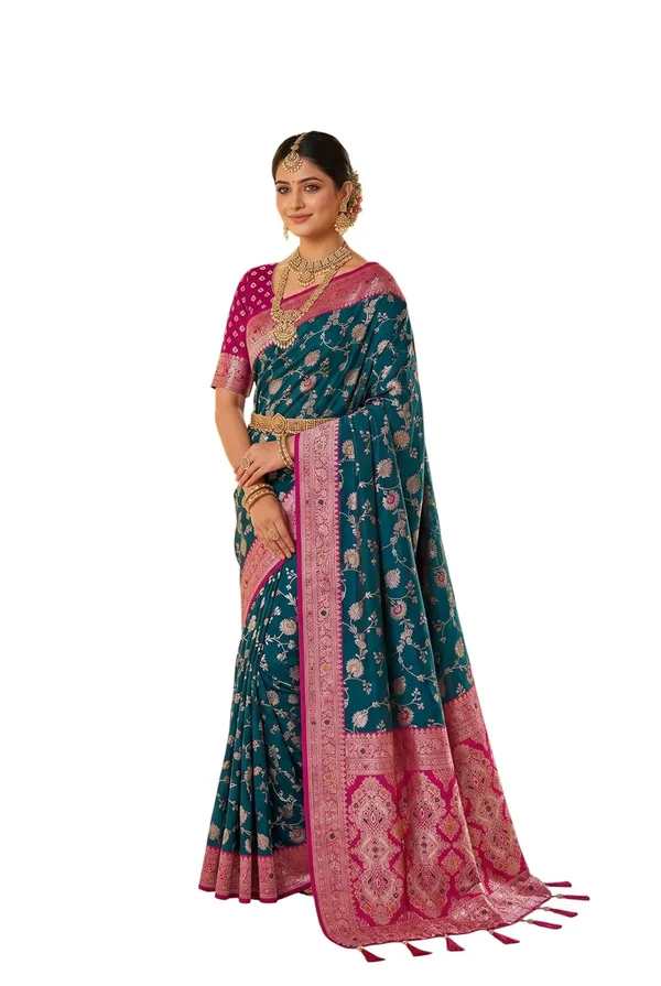 Banarasi_Silk_Saree_With_Blouse_Piece
