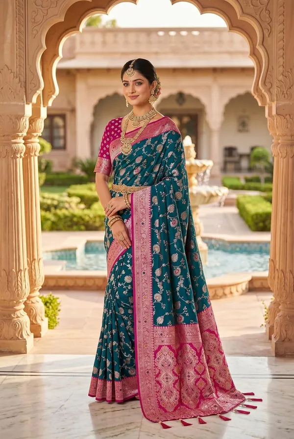 Banarasi_Silk_Saree_With_Blouse_Piece