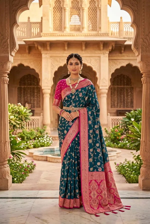 Banarasi_Silk_Saree_With_Blouse_Piece