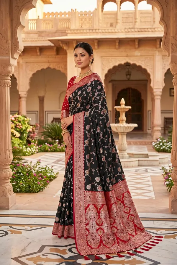 Banarasi_Silk_Saree_With_Unstitched_Blouse_Piece