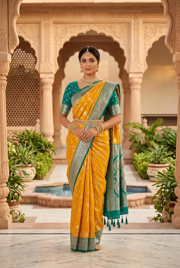 Banarasi_Silk_Saree_With_Blouse_Piece