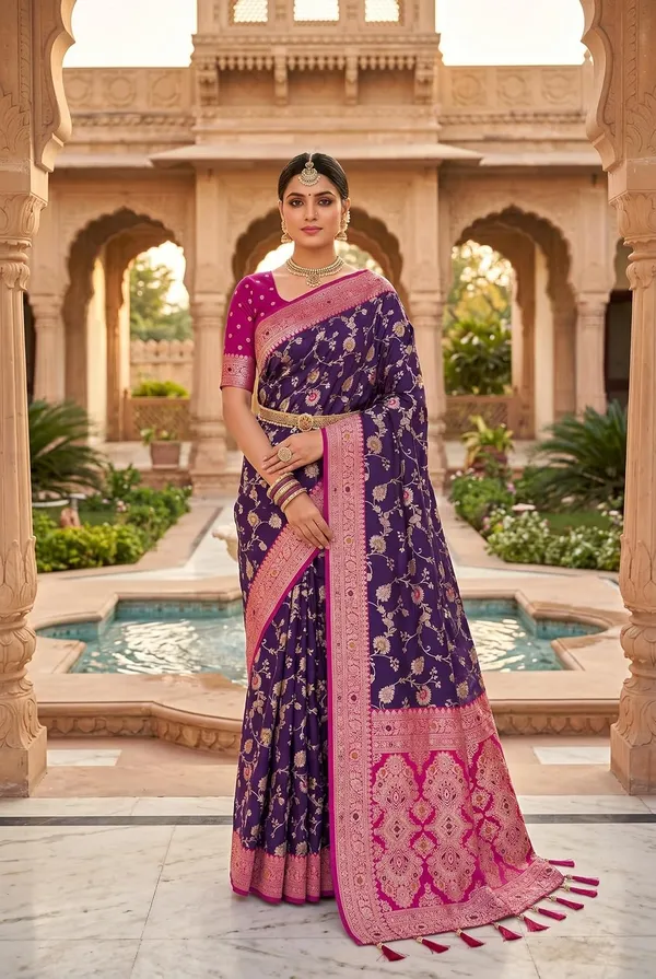 Banarasi_Silk_Saree_With_Blouse_Piece