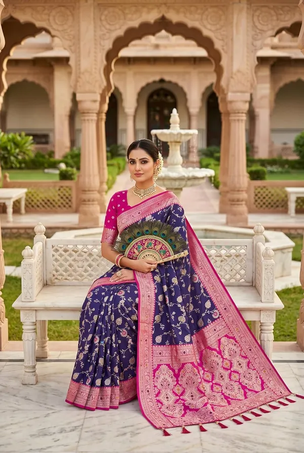 Banarasi_Silk_Saree_With_Blouse_Piece