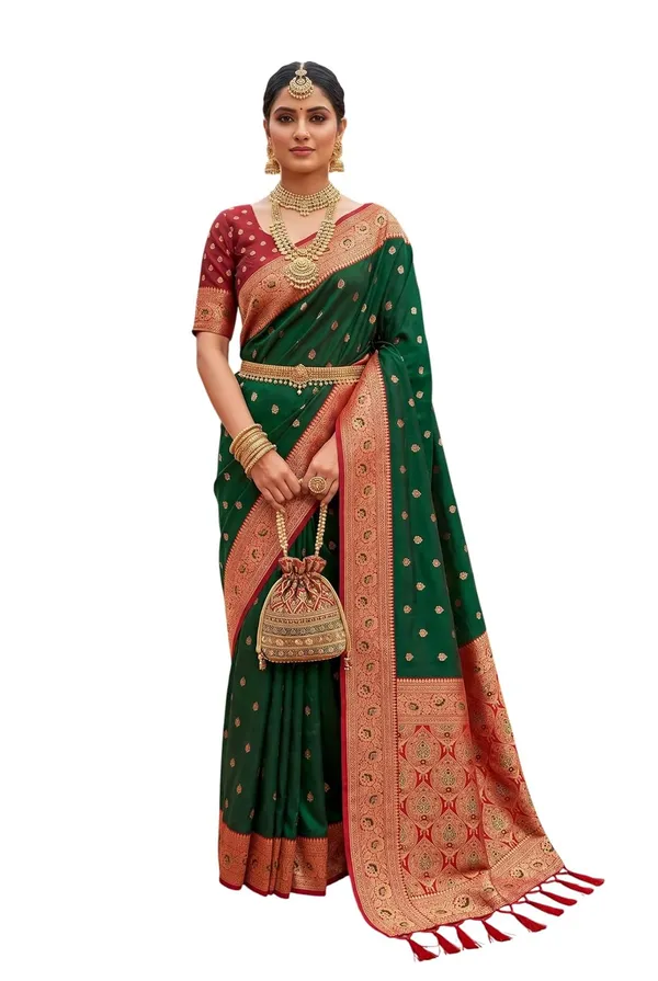 Silk_Saree_With_Zari_Weaving_And_Unstitched_Blouse_Piece