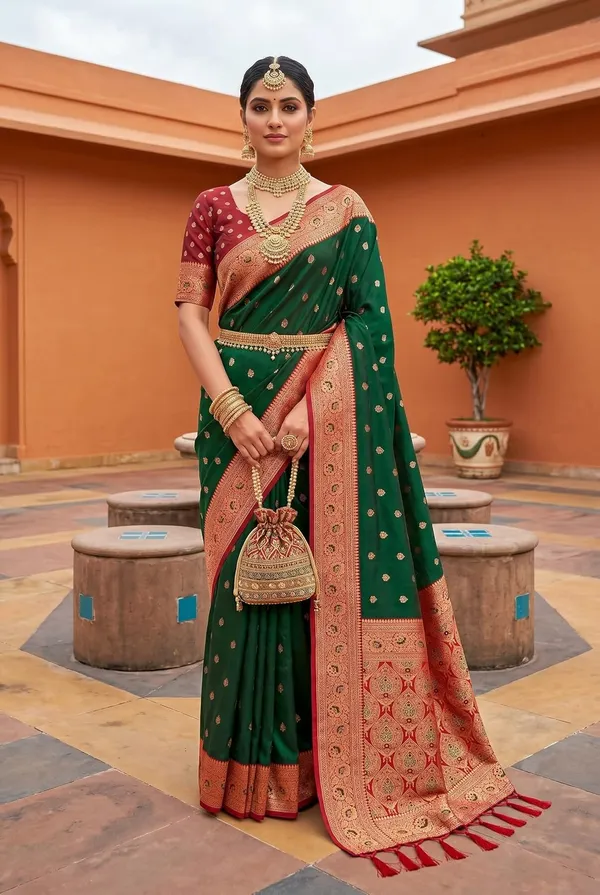 Silk_Saree_With_Zari_Weaving_And_Unstitched_Blouse_Piece