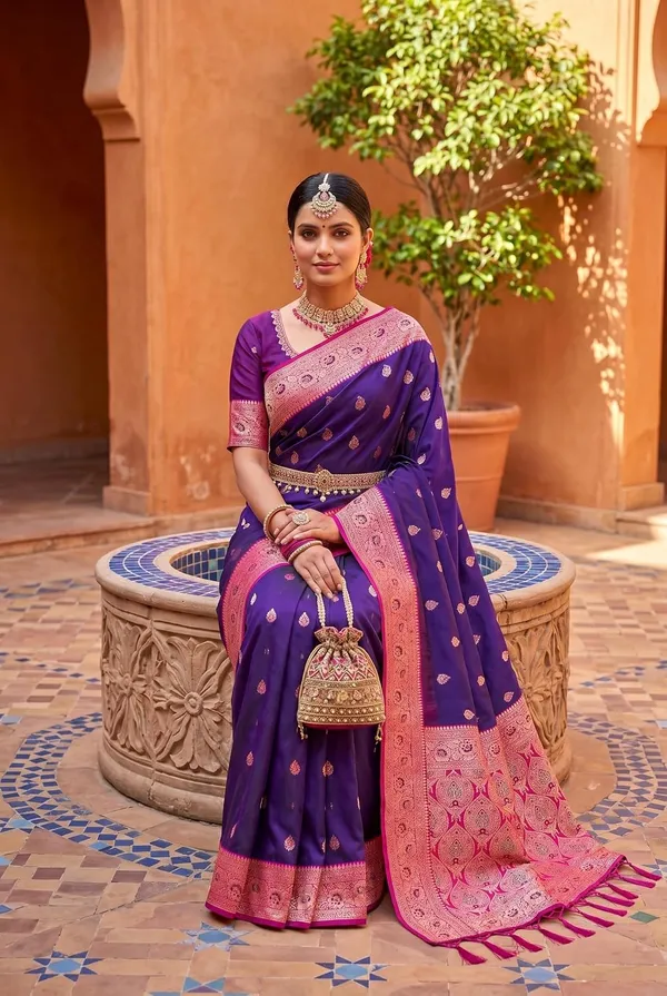 Silk_Saree_With_Zari_Weaving_And_Unstitched_Blouse_Piece