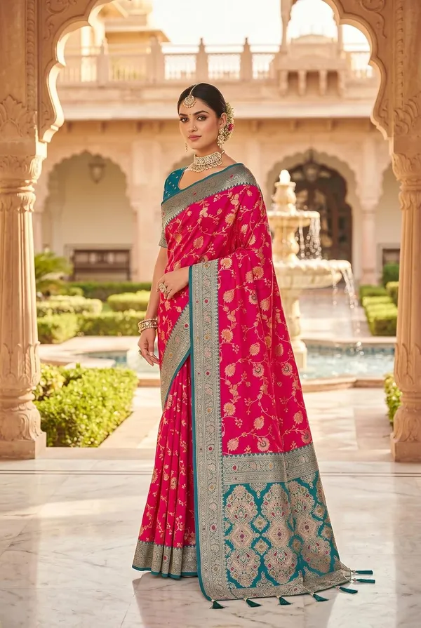 Banarasi_Silk_Saree_With_Unstitched_Blouse_Piece