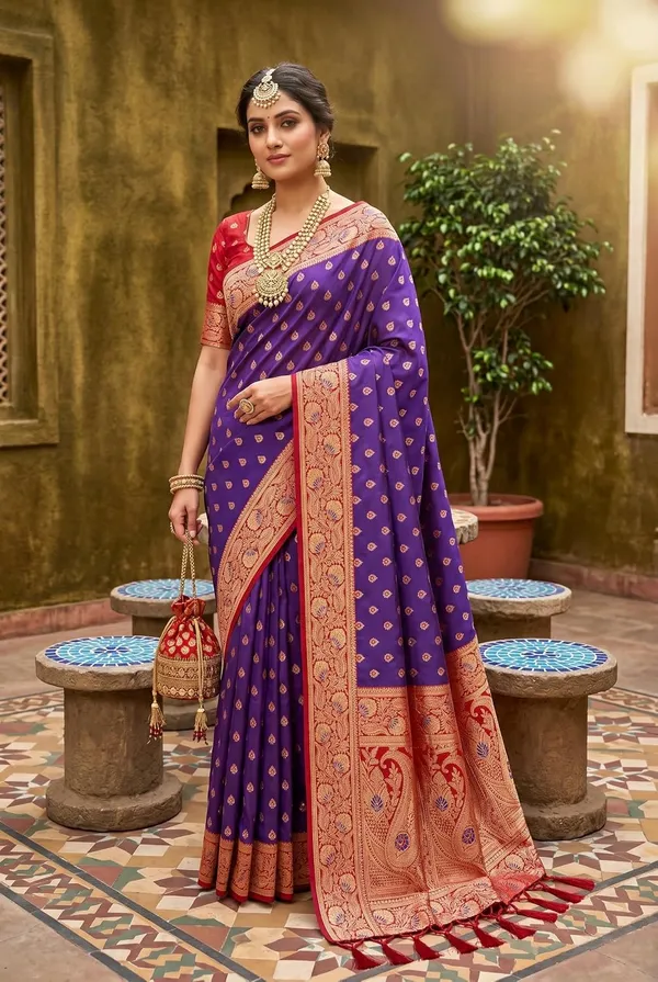 Silk_Saree_With_Blouse_Piece