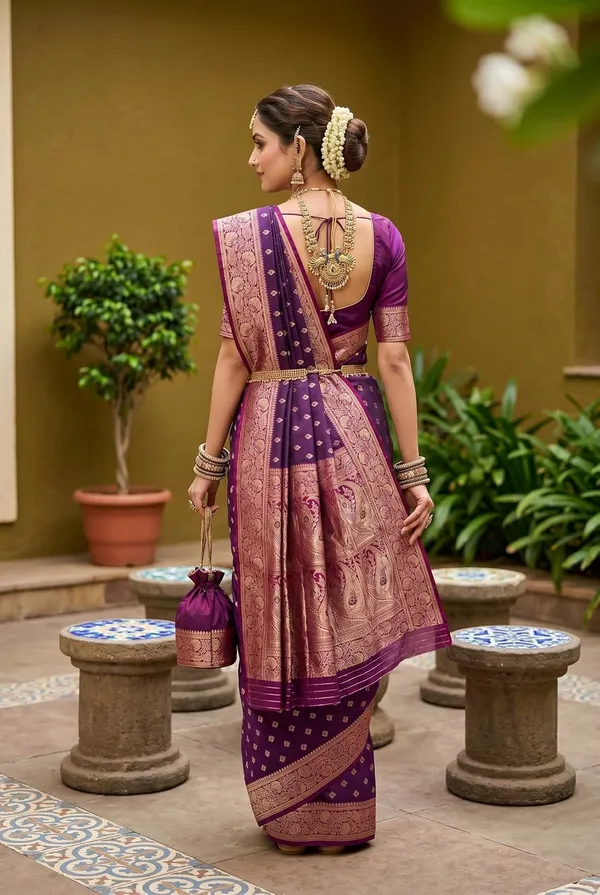 Silk_Saree_With_Zari_Weaving_And_Blouse_Piece