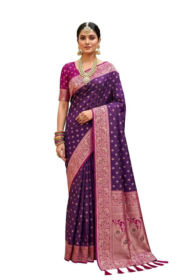 Silk_Saree_With_Zari_Weaving_And_Blouse_Piece