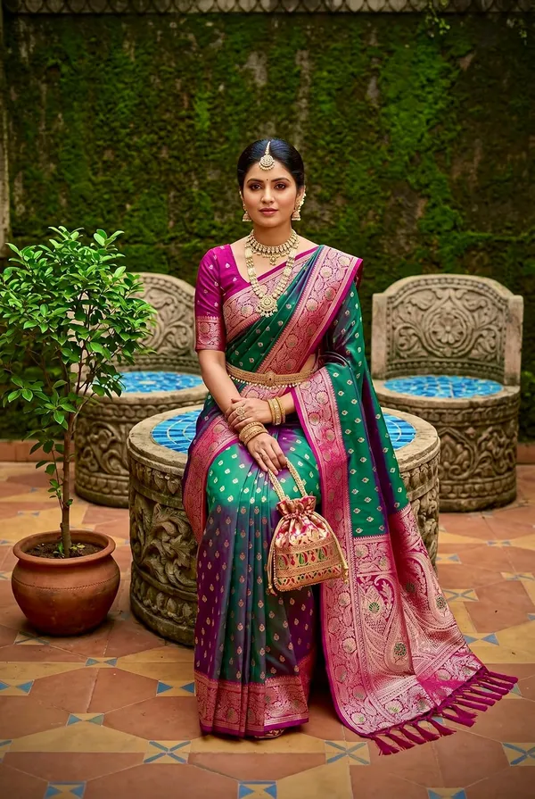 Silk_Saree_With_Blouse_Piece