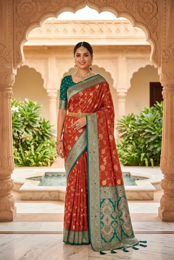 Banarasi_Silk_Saree_With_Blouse_Piece