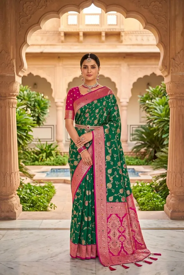 Banarasi_Silk_Saree_With_Blouse_Piece