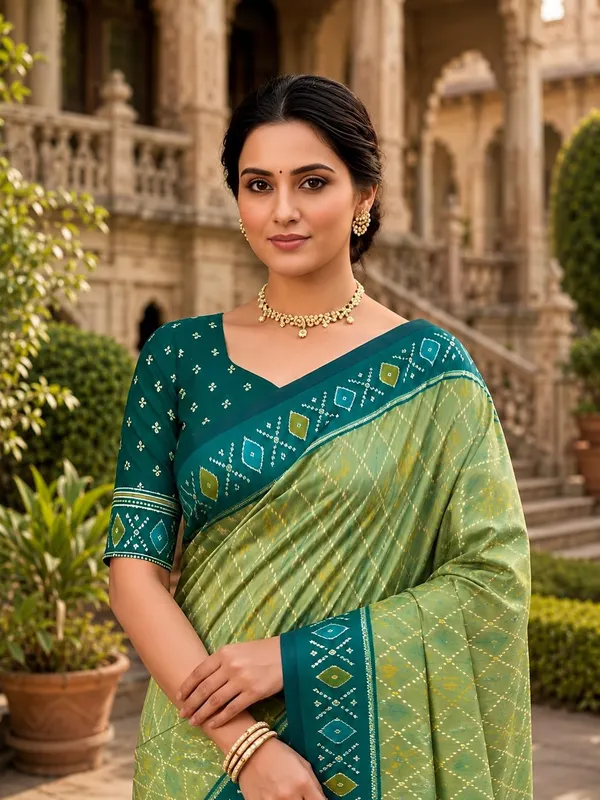 Patola_Silk_Saree_With_Blouse_Piece