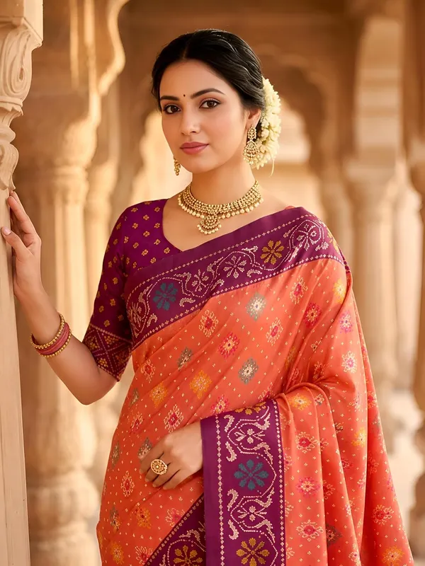 Patola_Silk_Saree_With_Blouse_Piece