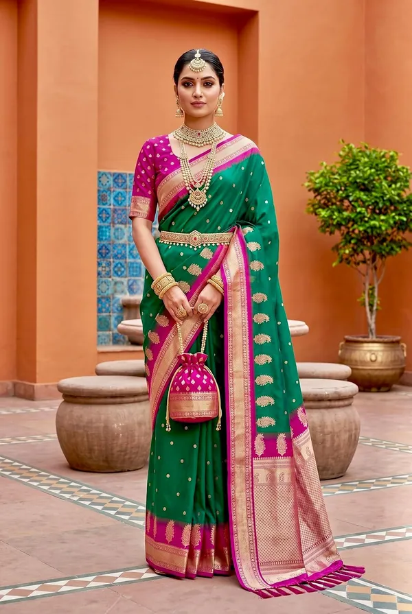 Silk_Saree_With_Blouse_Piece
