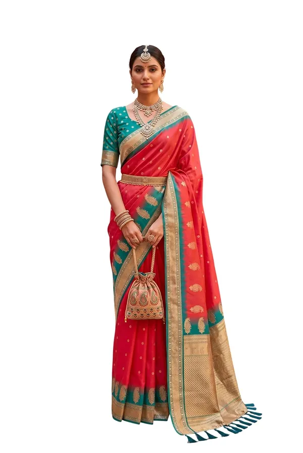 Silk_Saree_With_Zari_Weaving_And_Blouse_Piece