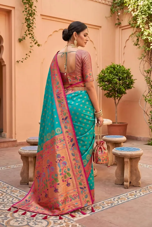 Paithani_Silk_Saree_With_Blouse_Piece
