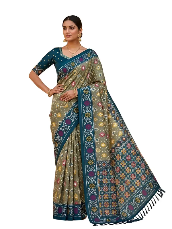 Patola_Silk_Saree_With_Blouse_Piece