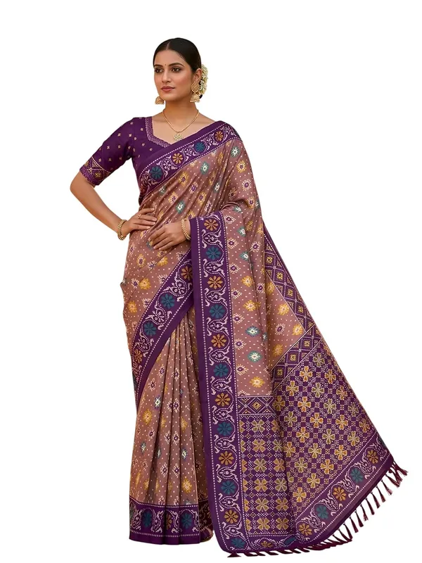 Patola_Silk_Saree_With_Blouse_Piece