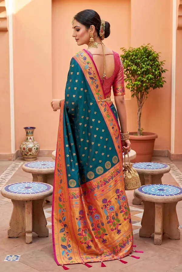 Paithani_Silk_Saree_With_Blouse_Piece