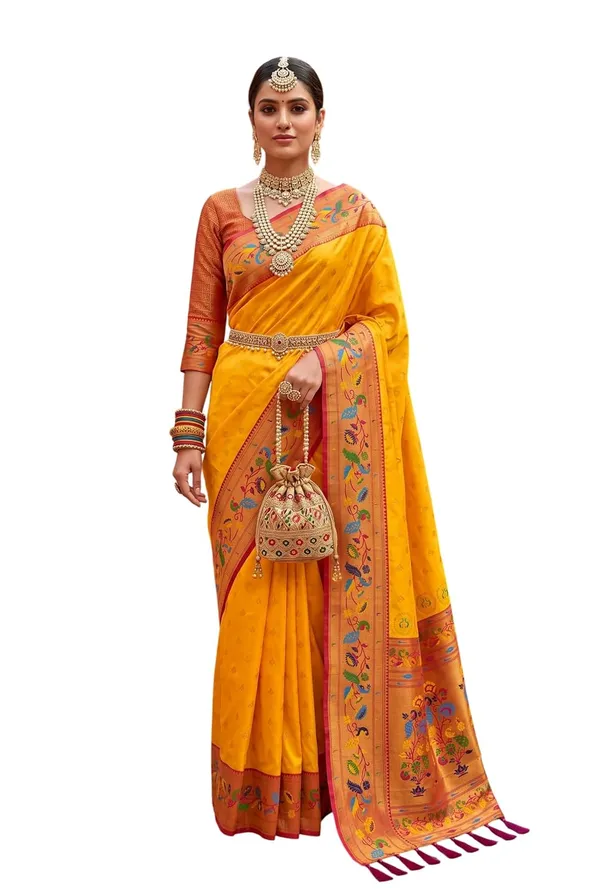 Paithani_Silk_Saree_With_Blouse_Piece