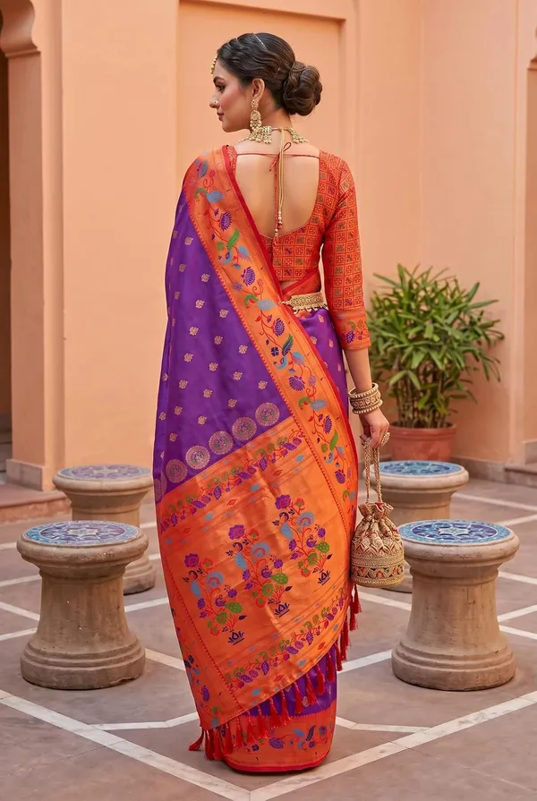 Paithani_Silk_Saree_With_Blouse_Piece