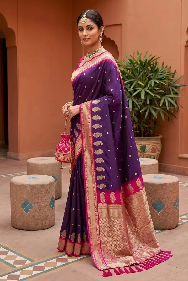 Silk_Saree_With_Blouse_Piece