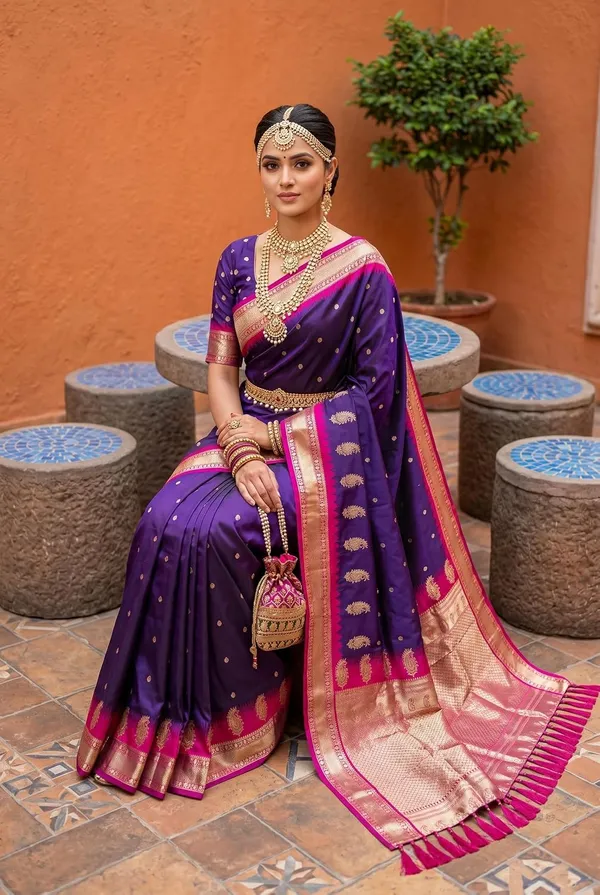 Silk_Saree_With_Blouse_Piece