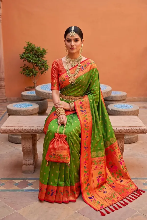 Paithani_Silk_Saree_With_Blouse_Piece