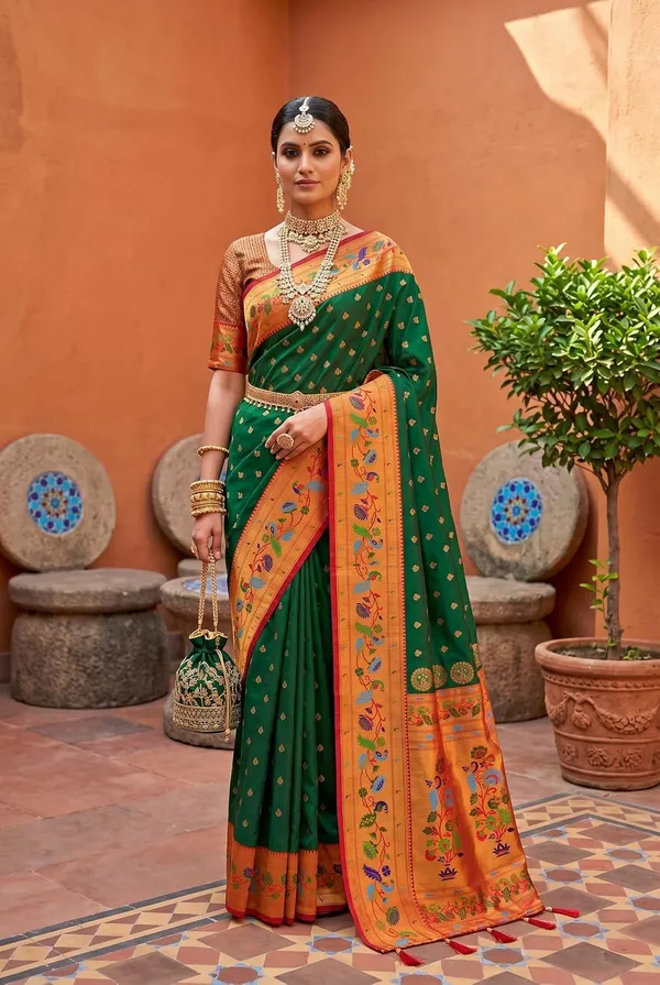 Paithani_Silk_Saree_With_Blouse_Piece