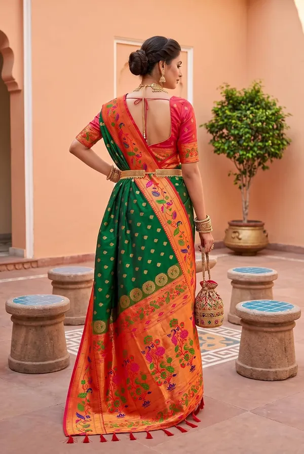 Paithani_Silk_Saree_With_Blouse_Piece